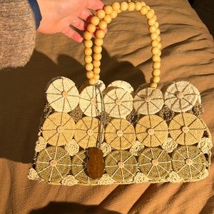 Vintage rattan purse
